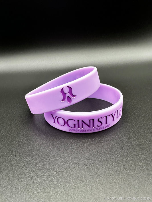 YOGINI STYLE® ヨギーニスタイル VAGYLURE® バジルア® シリコンラバーリストバンド 食品衛生法(乳幼児向けおもちゃ)に合格。原材料のシリコンは医療用などにも利用される、高品質なノンアレルギーシリコン使用。