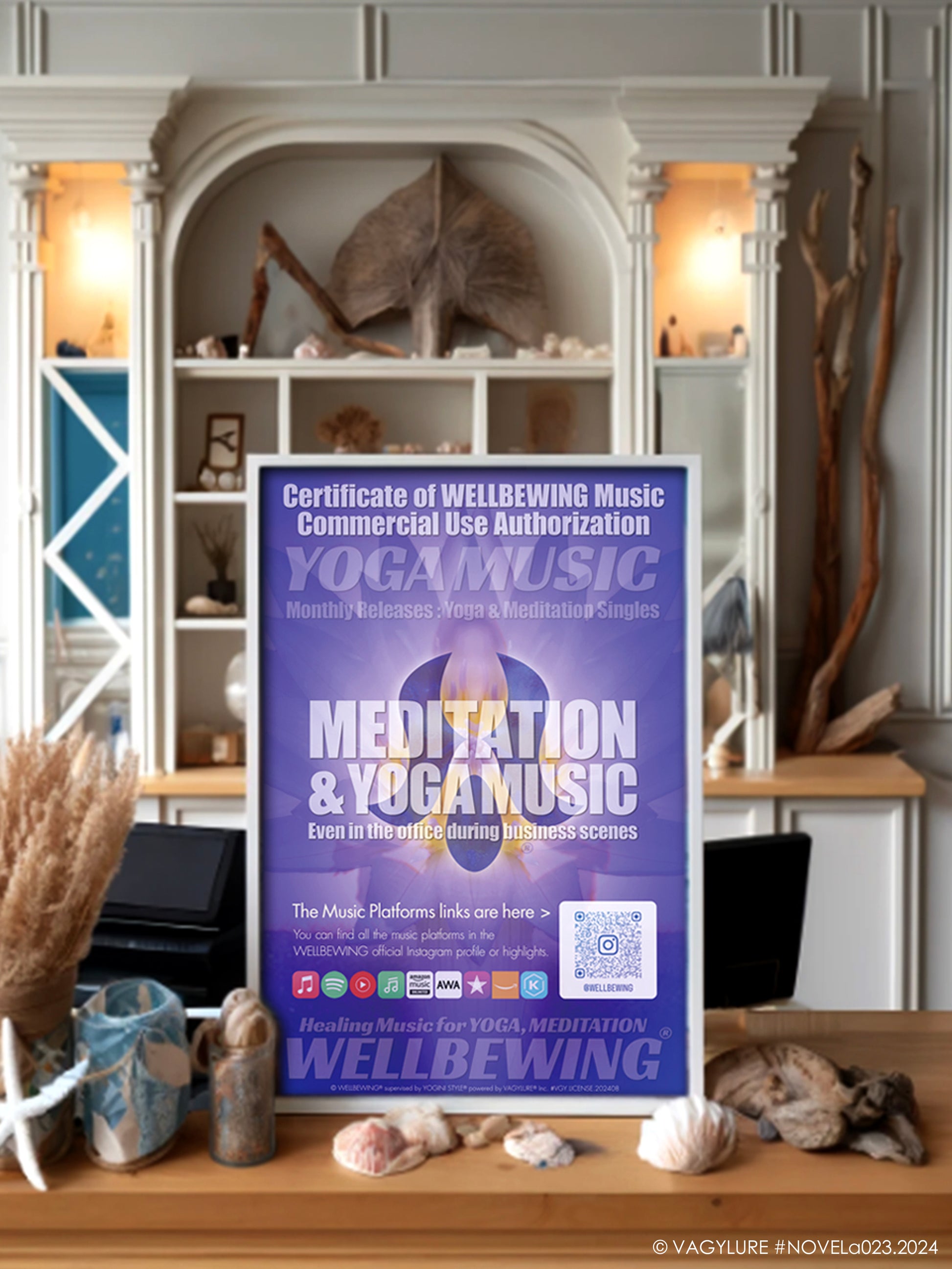 商用BGM 店舗BGM 商用音楽 店舗音楽 ソルフェジオ周波数 瞑想 マインドフルネス Meditation YOGA Music Solfeggio Frequencies WELLBEWING® VGY series with YOGINI STYLE® Powered by VAGYLURE® Inc.