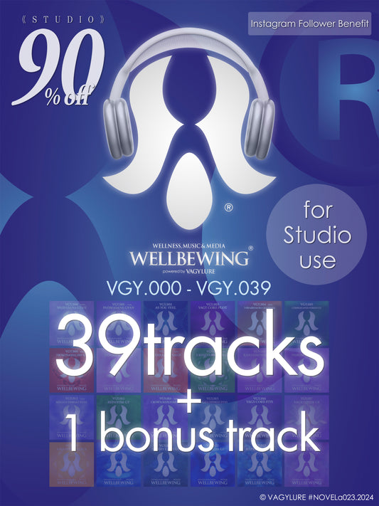 商用BGM 店舗BGM	商用音楽 店舗音楽 WELLBEWING® VGY series with YOGINI STYLE® Powered by VAGYLURE® Inc.