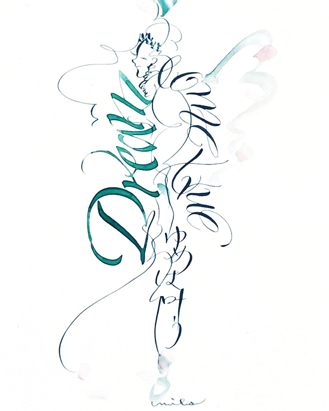 Miho SASAKI：カリグラフィー・アート2