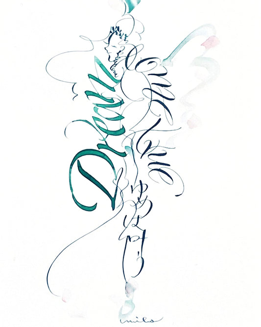 Miho SASAKI：カリグラフィー・アート2